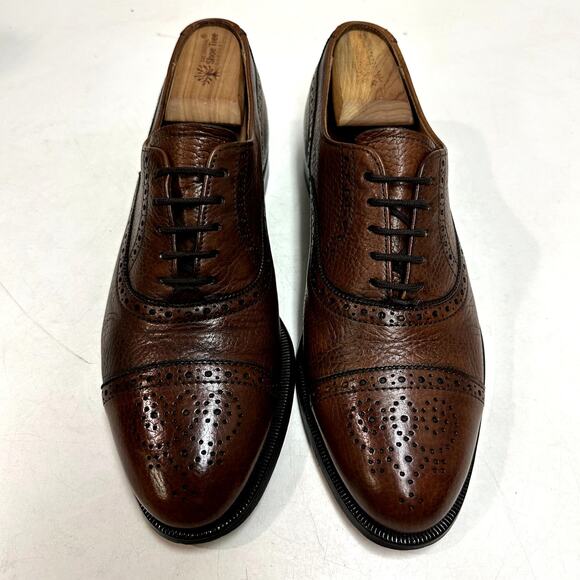 NEW HEELS Rancourt x Cole Haan Oxford Cap Toe Scotch Grain Made in Maine USA 8.5